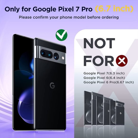 NEW* Designed for **Google Pixel 7 Pro** clear soft case  or Hard Black case - Picture 3 of 9